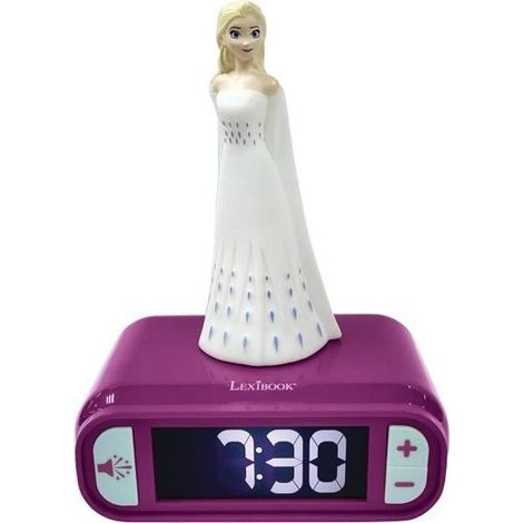 Disney Frozen Wecker mit Nachtlicht und 3D-Sounds Elsa und Anna (1/5)