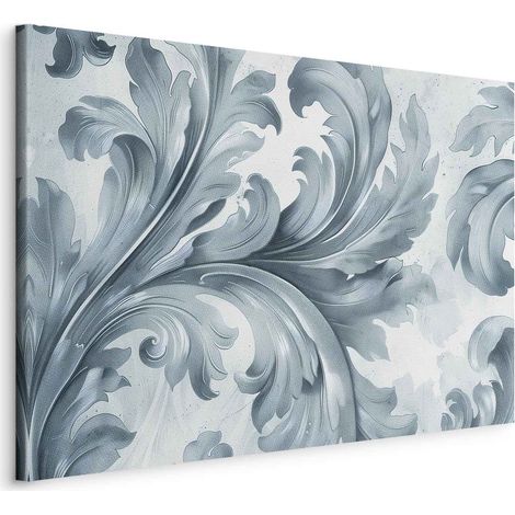 Image - Ornements baroques en pierre dans des tons clairs de gris et de bleu / Ornement en pierre de style baroque (1/3)