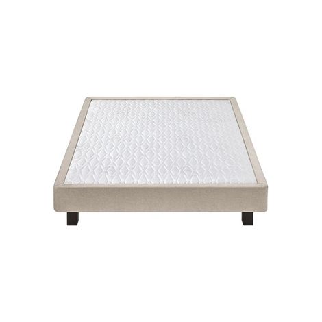 Sommier tapissier 1 place Epeda CELEST SABLE 90x190 cm beige crème amande zone bassin renforcée