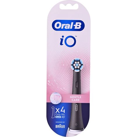 Oral-B - Têtes de rechange iO Gentle Care, noir, lot de 4 4210201419082 (1/3)