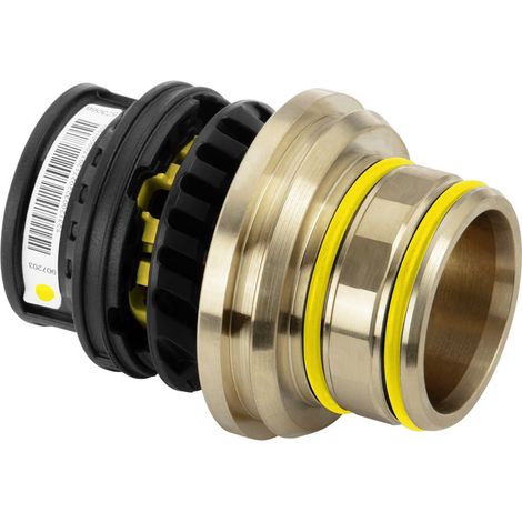 Viega Geopress K Gas-Anschlussstück mit SC-Contur 9793G, d. 63mm, Kunststoff, Übergang Siliziumbronze (1/2)