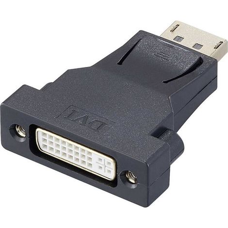 Trywise RF-4212237 DisplayPort / DVI Adaptateur [1x DisplayPort mâle - 1x DVI femelle 24+5 pôles] noir W717401 (1/3)