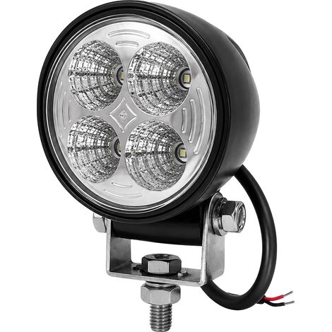 Faro da lavoro 4 LED rotondo ad ampio raggio 12W IP67 (1/5)