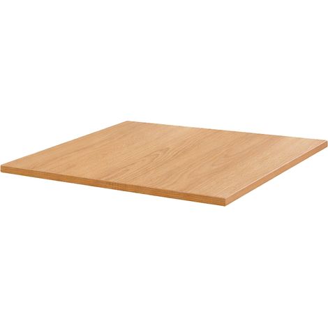 Plateau de table carré stratifié 70 x 70 cm bois clair