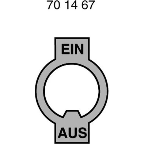 Marquardt 240.002.021 Bezeichnungsschild Aufdruck-Motiv EIN/AUS Metall  1 St.