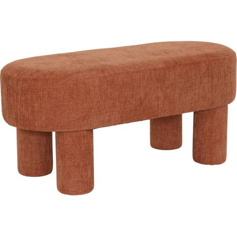 Banc Design Chenille "Orska" 96cm Orange (1/5)