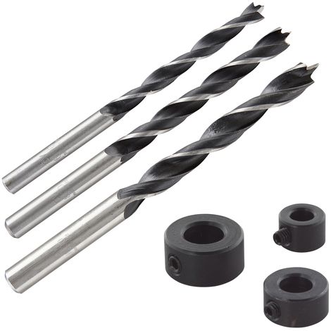 Wolfcraft 2730000 Kit punte a spirale da legno 3 parti 6 mm, 8 mm, 10 mm Alberino cilindrico 1 KIT