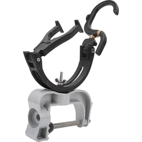 Support de canne à pêche pliable pour bateau, antidérapant, en métal, 24 x 20 cm (1/5)