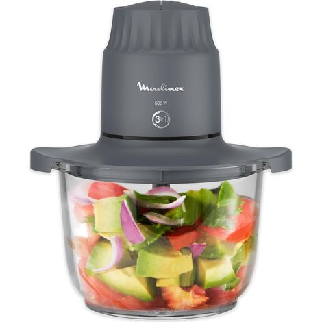 Hachoir Électrique 500W – Bol Verre 2L, 4 Lames Inox (1/2)