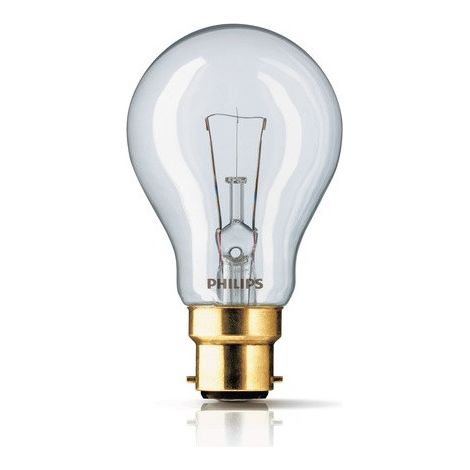 Philips Practitone - ampoule incandescente A60 40 W B22d 24 V claire (090140)