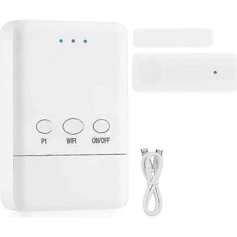 Ouvre-porte de garage universel intelligent Tuya WIFI avec capteur de porte et télécommande sans fil compatible avec Alexa et Google (prise UE). WHBYV (1/4)