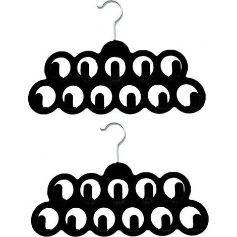 Cintre pour écharpe en velours 2PCS-