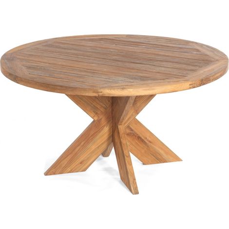 Tisch Quantum 150 cm rund Old Teak Sonne nPartner