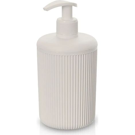 Dispenser sapone da appoggio beige in plastica Ring (1/5)