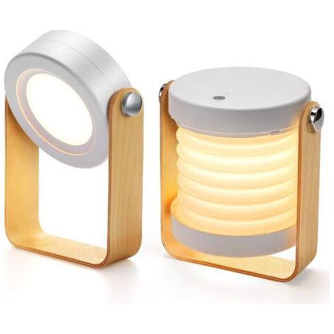 BUNTHAUS Lampe de chevet dimmable tactile – Portable avec batterie rechargeable 1200 mAh – Autonomie jusqu'à 20 heures – Éclairage LED ajustable (1/5)