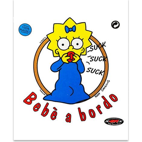 Adesivi Stickers Medi Maggie a Bordo 13,5 x 16 cm (1/4)