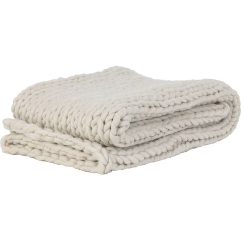 Manta punto crema 152x127 cm Light & Living
