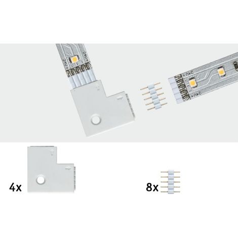 Paulmann MaxLED Edge-Connector weiß 90° 4er Pack Connector (1/5)