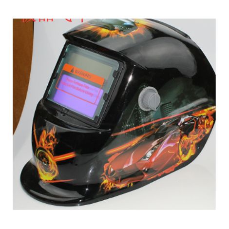 ZOLGINAH Casque de Soudure Automatique - Masque de Soudure avec 2 Lentilles et 2 Capteurs de filtre à ombre réglables DIN9-13 pour le soudage à l'arc de MIG TIG MAG [Classe énergétique A+++] (1/5)