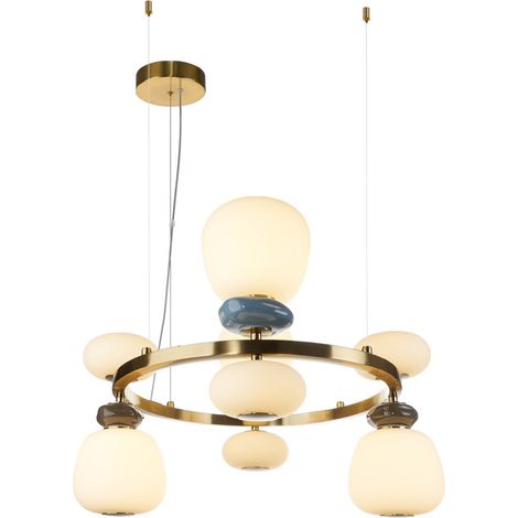 Italux Evans Suspension Globe dorée 3000K blanc chaud (1/2)