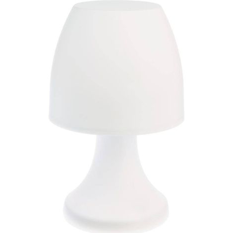 Lustre d'extérieur blanc H19cm – Lampe LED pour ambiance chaleureuse – Polypropylène – Usage intérieur et extérieur – Jardideco