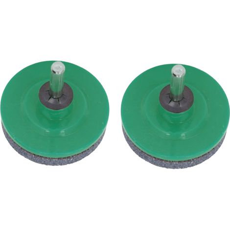 2 Pièces Affûteuse de Lame pour Tondeuse à Gazon en Acier Inoxydable Accessoire de Perceuse pour Jardin et Cour
