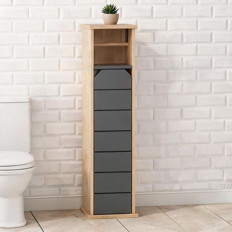 Armoire de rangement 2 niveaux 18 x 18 x 75 cm (1/5)