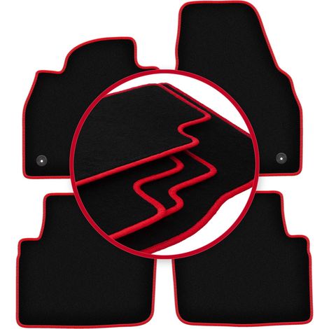 Alfombrillas CARLUX-RED para Skoda Kamiq crossover (2019-) (1/5)