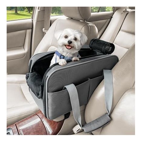 PETSFIT Dog Car Seat - Airline Safety Car Seat - Cat Car Transport - Multifunctional - Storage Pocket