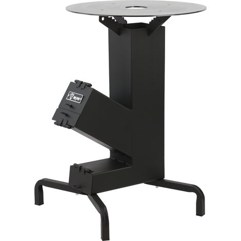 BBQ-Toro Raketenofen mit Grillplatte Ø 50 cm "RAKETE 7" Rocket Stove aus 2,8-mm-dickem Stahl (1/5)