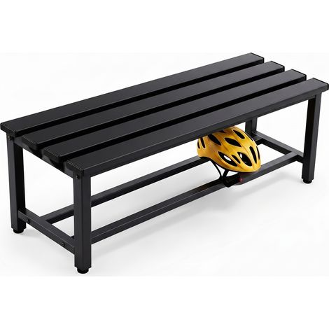 Twinthink Banco Vestuario Metálico Para Gimnasio y Escuelas (Negro) (1/5)
