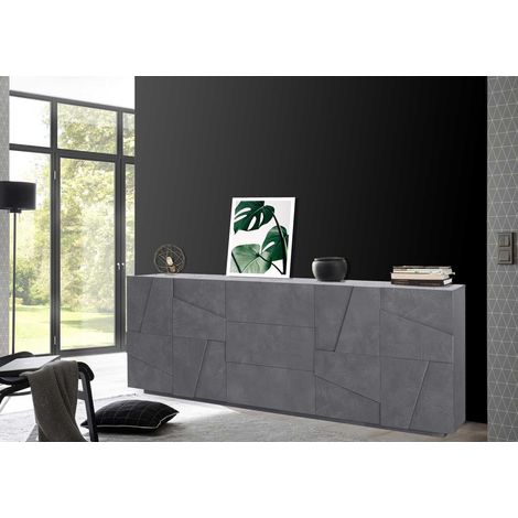 Buffet/bahut moderne 224 cm gris ardoise Pittsburgh (1/4)