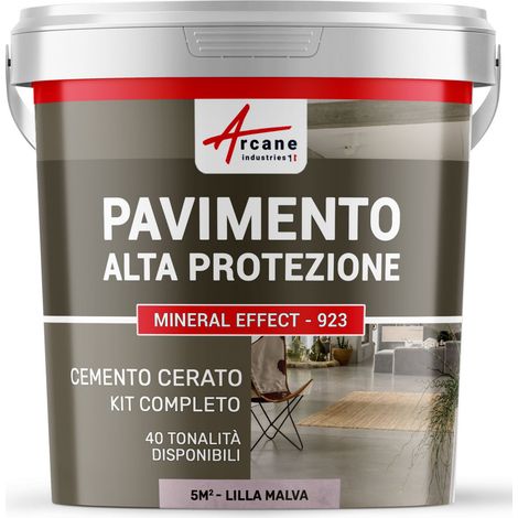 Microcemento per pavimenti interni: alta protezione - 5 m² (in 2 strati) Lilla Malva - ARCANE INDUSTRIES