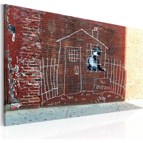 Quadro - Irretito (Banksy) - 60x40 (1/4)
