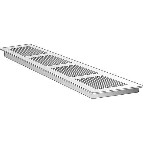 Helios Lüftungsgitter Aluminium LG400/100 matt eloxiert 60308 400mm x 100mm