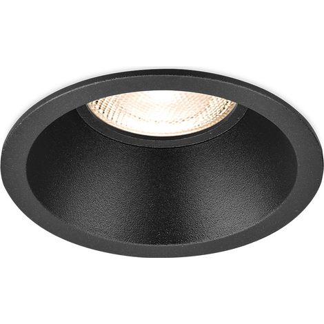 Support de spot Tetra S1 rond noir MR16 GU10/GU5.3 (1/5)