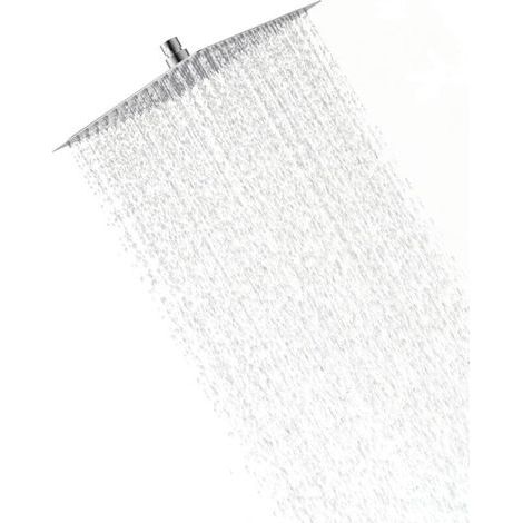 Garden FutureTête de douche inox 30 cm – Pommeau carré rotatif 360° – Économie d'eau jusqu'à 30% – Buses en silicone anti-tartre (1/5)