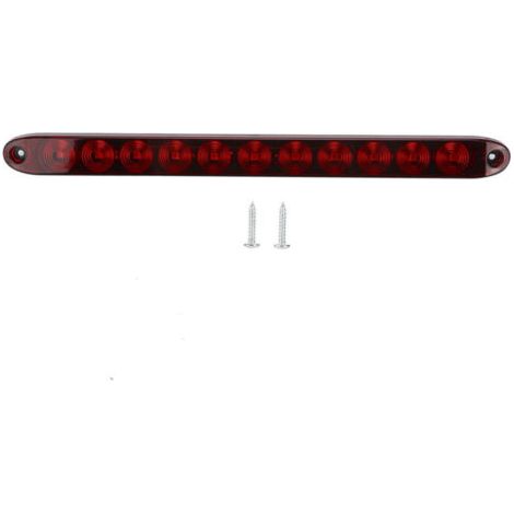 QORVA
-Feu LED 12V 11 LED frein/clignotant arrière lentille rouge pour camions remorques poids lourds,de