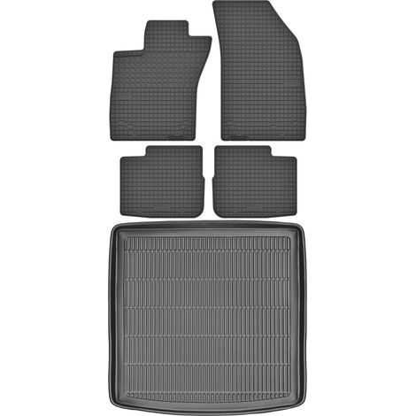 Fiat Tipo SW a partir de 2016 SET - Alfombrillas de goma para coche + alfombrilla para maletero (1/5)