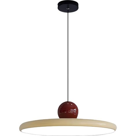 Suspension Moderne 30cm LED Luminaire Dimmable Lampe Suspendue en Métal Vintage avec Douille Colorée pour Chambre Îlot de Cuisine Salon Couloir Salle à Manger