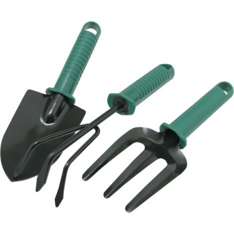 SET 3 ATTREZZINI DA GIARDINO MANICO PLASTICA- GLI SPECIALISTI DEL VERDE- 1,0 confezione