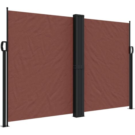 Maison Exclusive - Seitenmarkise Ausziehbar Braun 160x600 cm