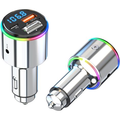 Émetteur FM neuf à succès, récepteur mains libres pour musique sans perte, lecteur MP3 Bluetooth pour voiture -- (1/3)