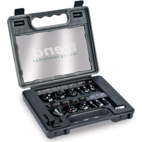 Trend SS8TC 1/4in TCT Router Bit Starter Set, 12 Piece TRESETSS8TC
