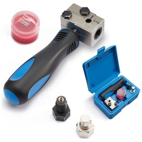 Appareil Tuyau Frein Cuivre de Frein pour Sertissages DIN, 4,75 mm, Kit Universel d'appareils à sertir Les Conduites de Frein, pour Climatisations, Conduites de Véhicules, Tubes Carrés