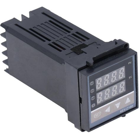 REXC100FK02MxAN Intelligenter digitaler PID-Thermostat, Temperaturregler, AC220V Digitalregler, DIN-Schienengehäuse, hohe Genauigkeit (1/5)