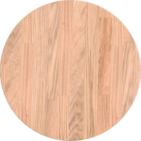 Dessus de table,Plateau de table,Dessus de bureau Marron clair Ø 30 x 4 cm Chêne massif CFW38564 (1/5)