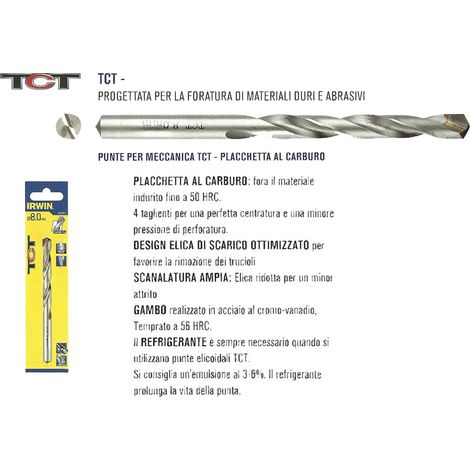 PUNTA IRWIN TCT 5,0 mm CARBURO (1/3)