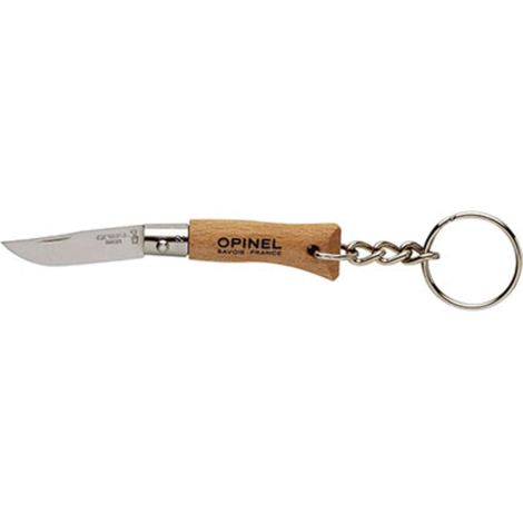 PORTACHIAVE COLTELLO OPINEL - INOX/FAGGIO N° 4 MM 50 - 3 pezzi