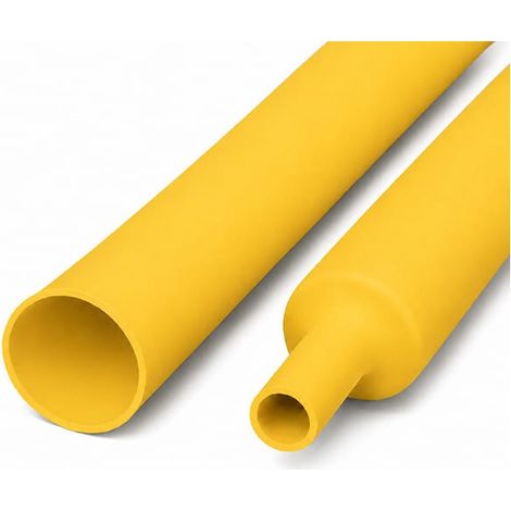 Guaina Termorestringente senza Colla diametro 3,2 mm 2:1 Gialla